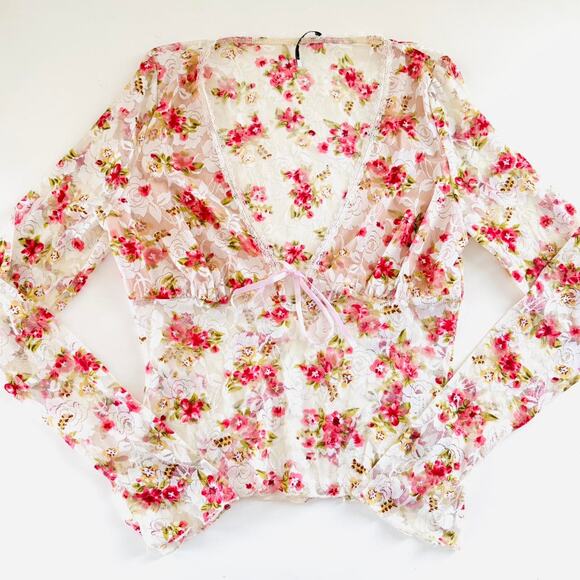 NWOT Princess Polly Lace Long Sleeve - Picture 2 of 3